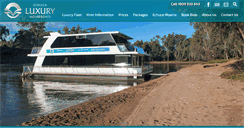 Desktop Screenshot of luxuryhouseboats.com.au